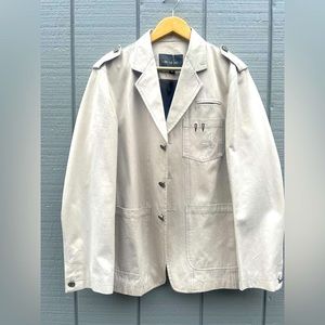Men’s Tan Blazer Jacket XL Lightweight Casual Business Sport Coat Neutral